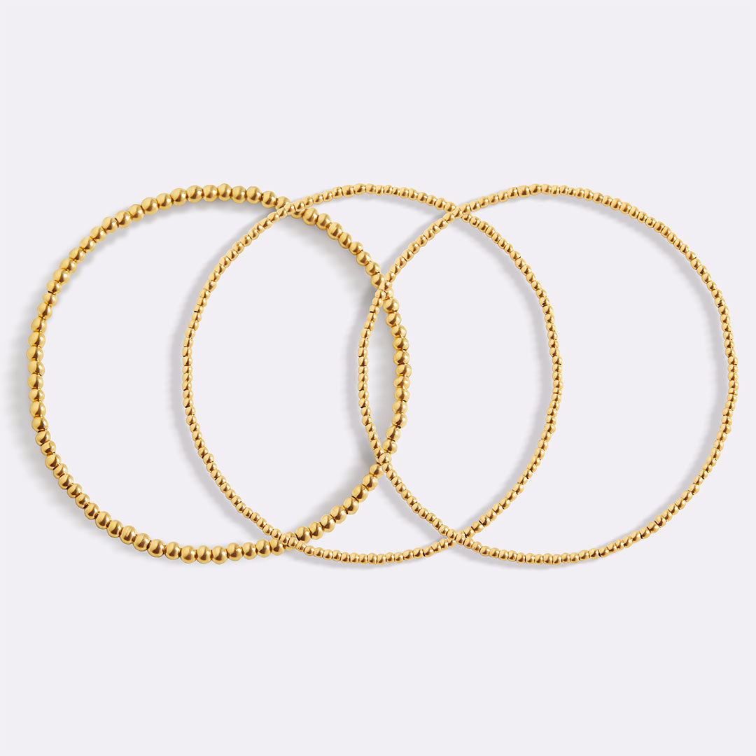 Set de Pulseras de Cuentas Mixtas