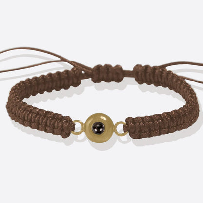 Pulsera trenzada personalizada con foto