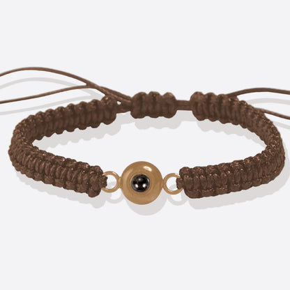 Pulsera trenzada personalizada con foto