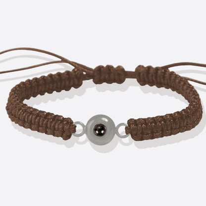 Pulsera trenzada personalizada con foto