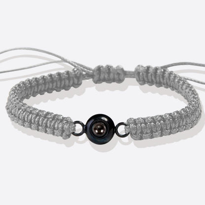 Pulsera trenzada personalizada con foto