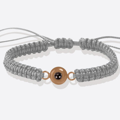 Pulsera trenzada personalizada con foto
