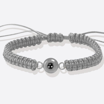 Pulsera trenzada personalizada con foto