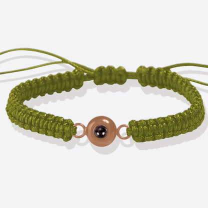 Pulsera trenzada personalizada con foto