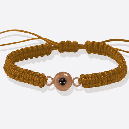 Pulsera trenzada personalizada con foto