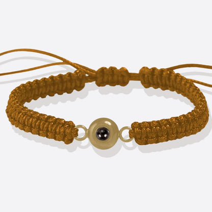 Pulsera trenzada personalizada con foto