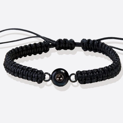 Pulsera trenzada personalizada con foto
