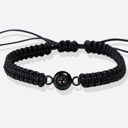 Pulsera trenzada personalizada con foto