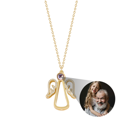 Collar personalizado Angel Photo Charm