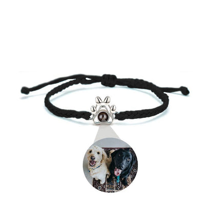 Pulsera con foto de la pata de la mascota
