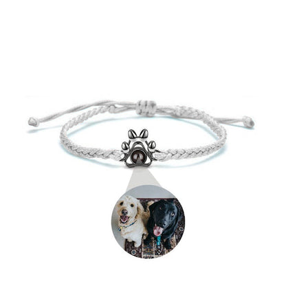 Pulsera con foto de la pata de la mascota