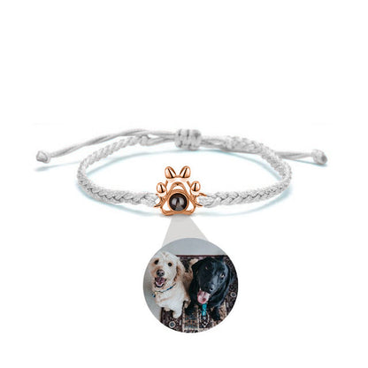 Pulsera con foto de la pata de la mascota