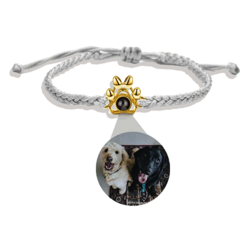 Pulsera con foto de la pata de la mascota