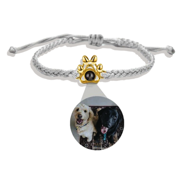 Pulsera con foto de la pata de la mascota