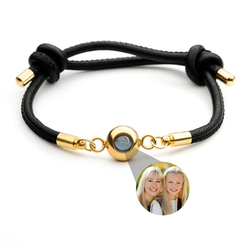 Pulsera fotográfica con tu propia foto - cuero