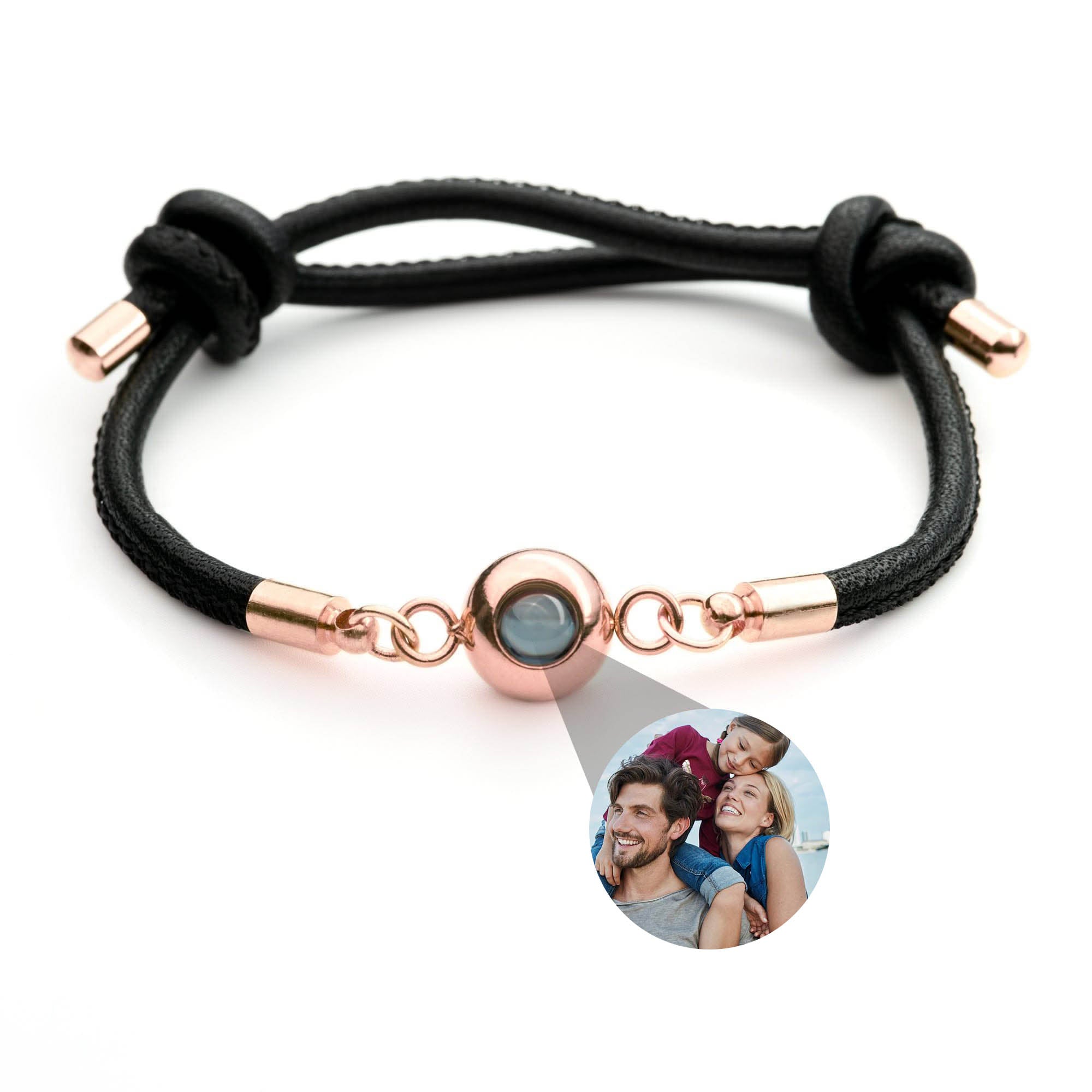 Pulsera fotográfica con tu propia foto - cuero