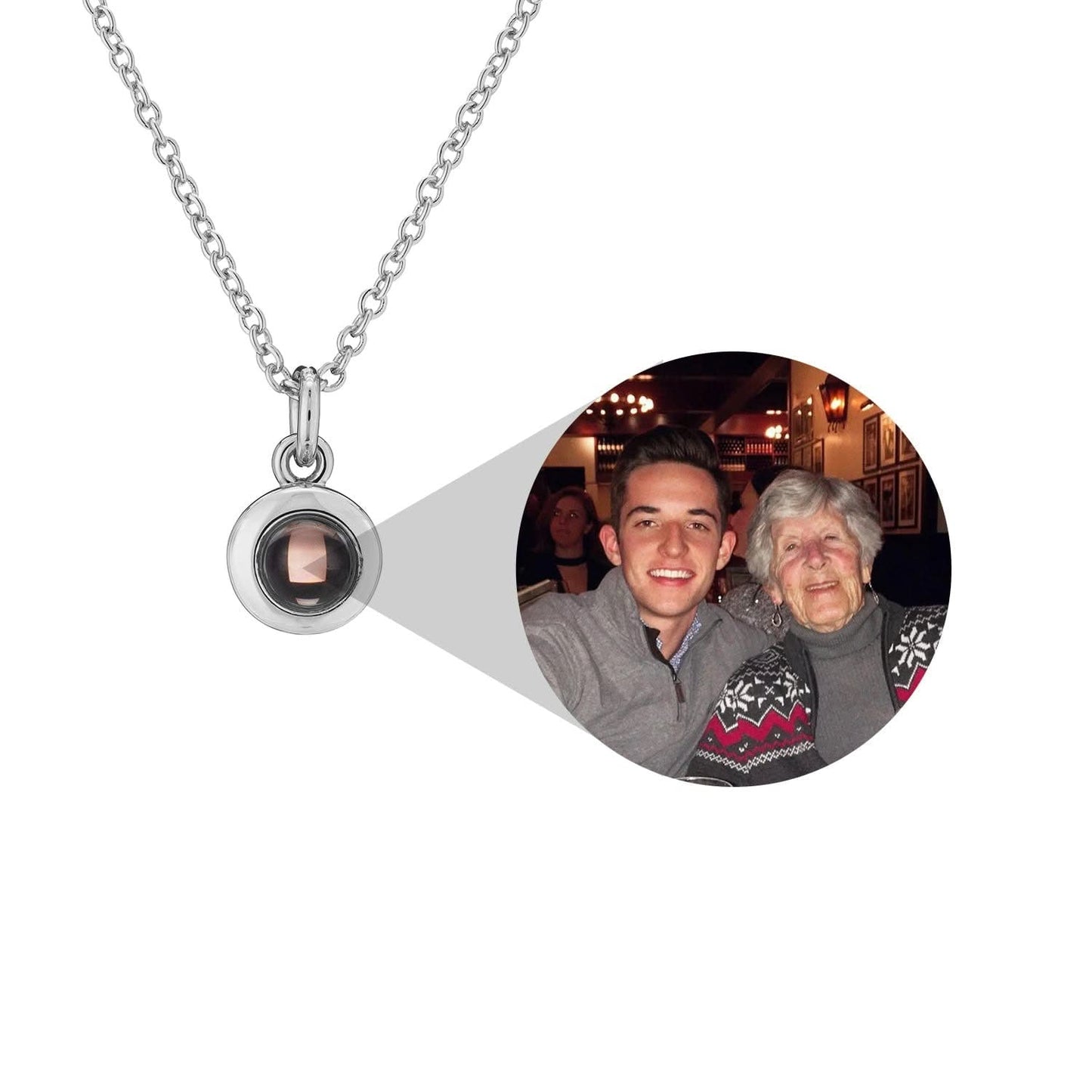 Collar con foto circular personalizado
