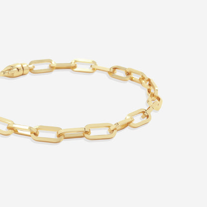 Bracciale a catena tipo paperclip a maglie aperte