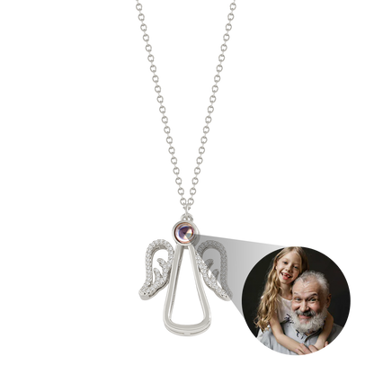 Collar personalizado Angel Photo Charm