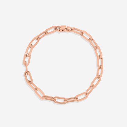 Bracciale a catena tipo paperclip a maglie aperte