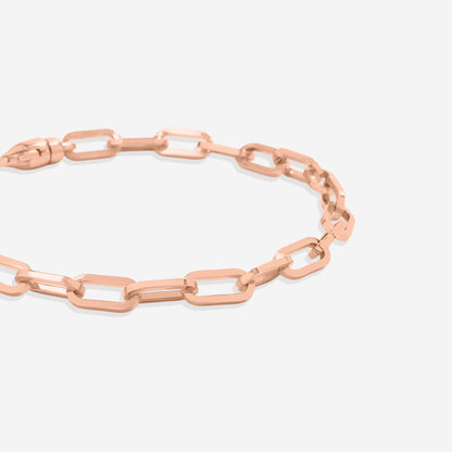 Bracciale a catena tipo paperclip a maglie aperte