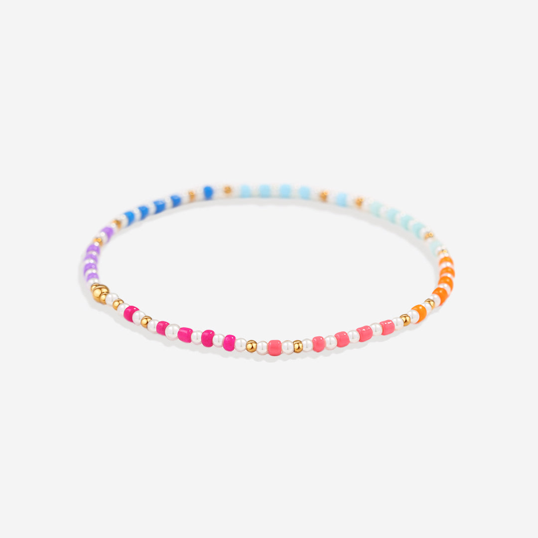 Set estivo di bracciali a perline da impilare