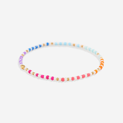 Set estivo di bracciali a perline da impilare