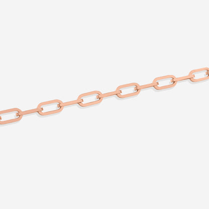 Bracciale a catena tipo paperclip a maglie aperte