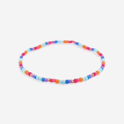 Set estivo di bracciali a perline da impilare