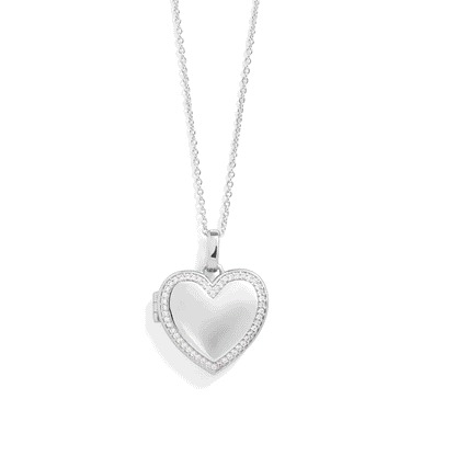 Collar con medallón de corazón personalizado