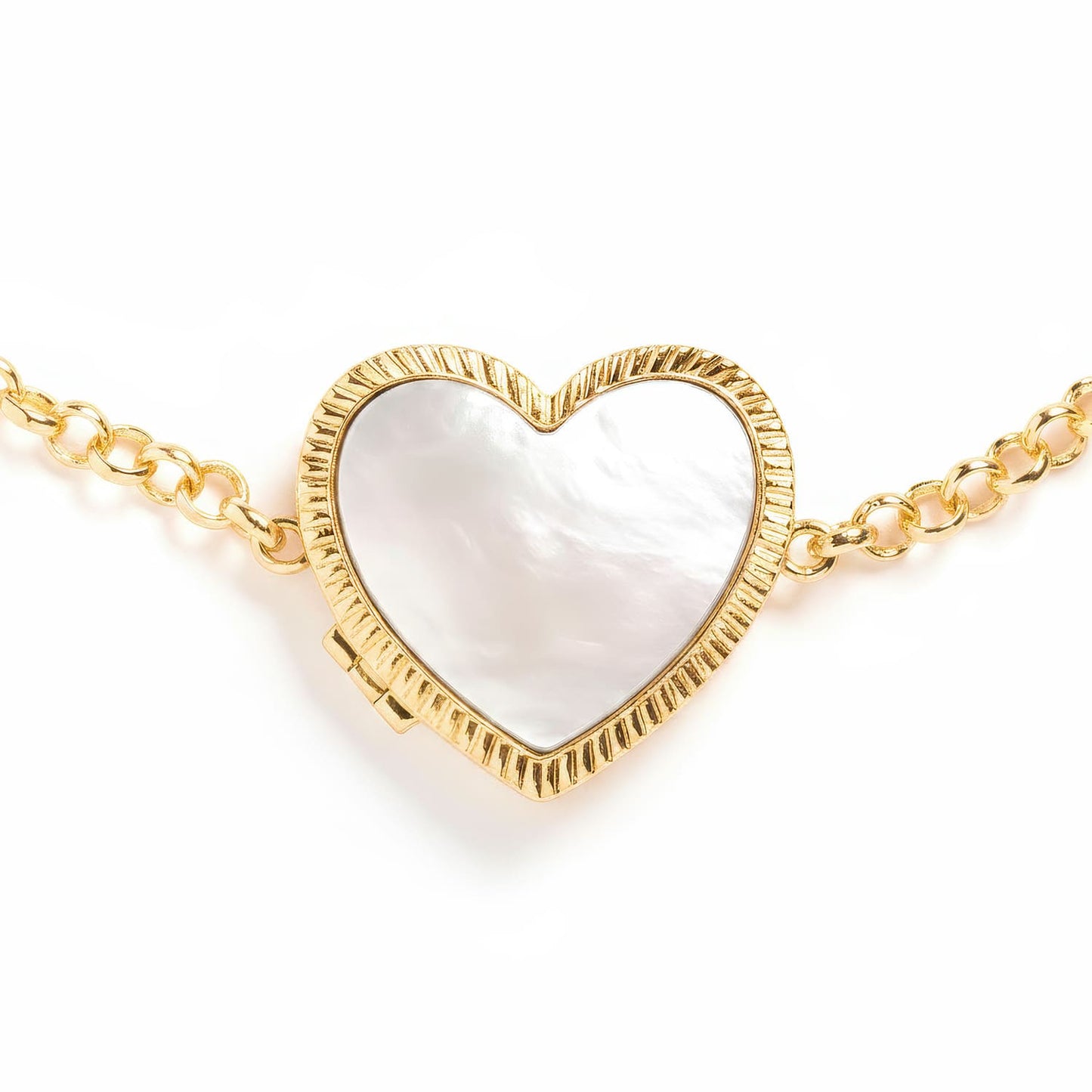 Pulsera relicario personalizada en nácar