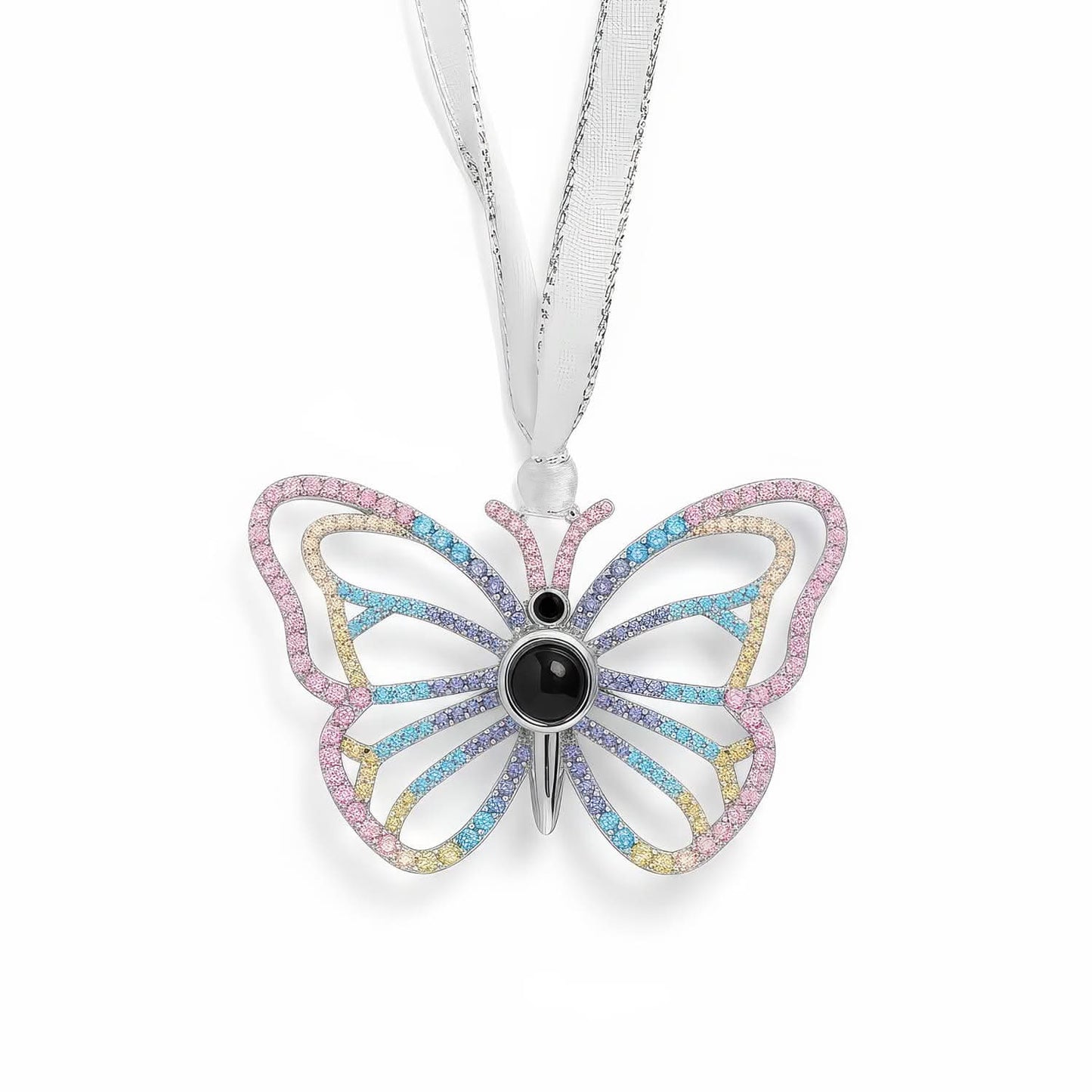 Adorno personalizado con foto de mariposa