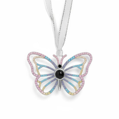 Adorno personalizado con foto de mariposa