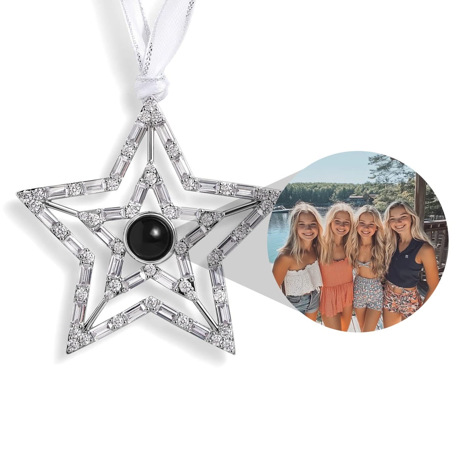 Adorno personalizado con foto de estrella