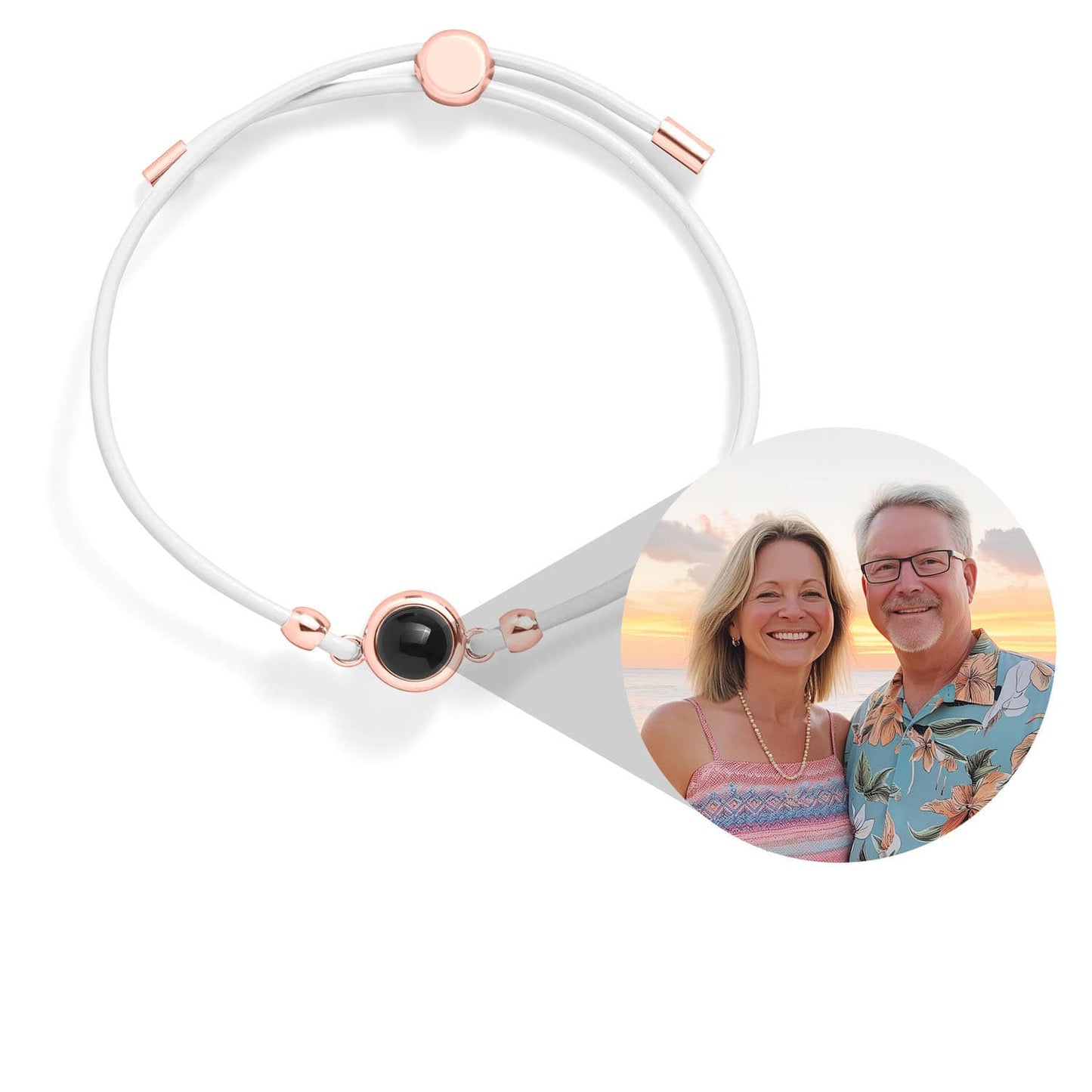 Pulsera de cuero personalizada con foto